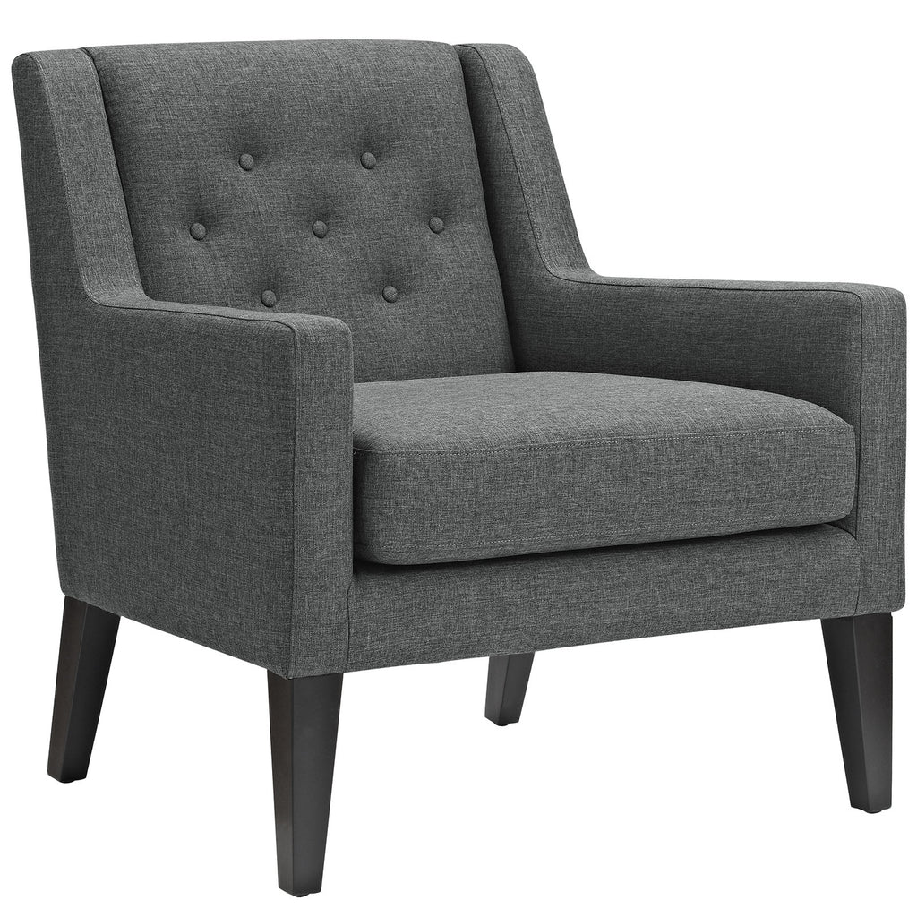 Earnest Upholstered Fabric Armchair Gray EEI-2308-GRY