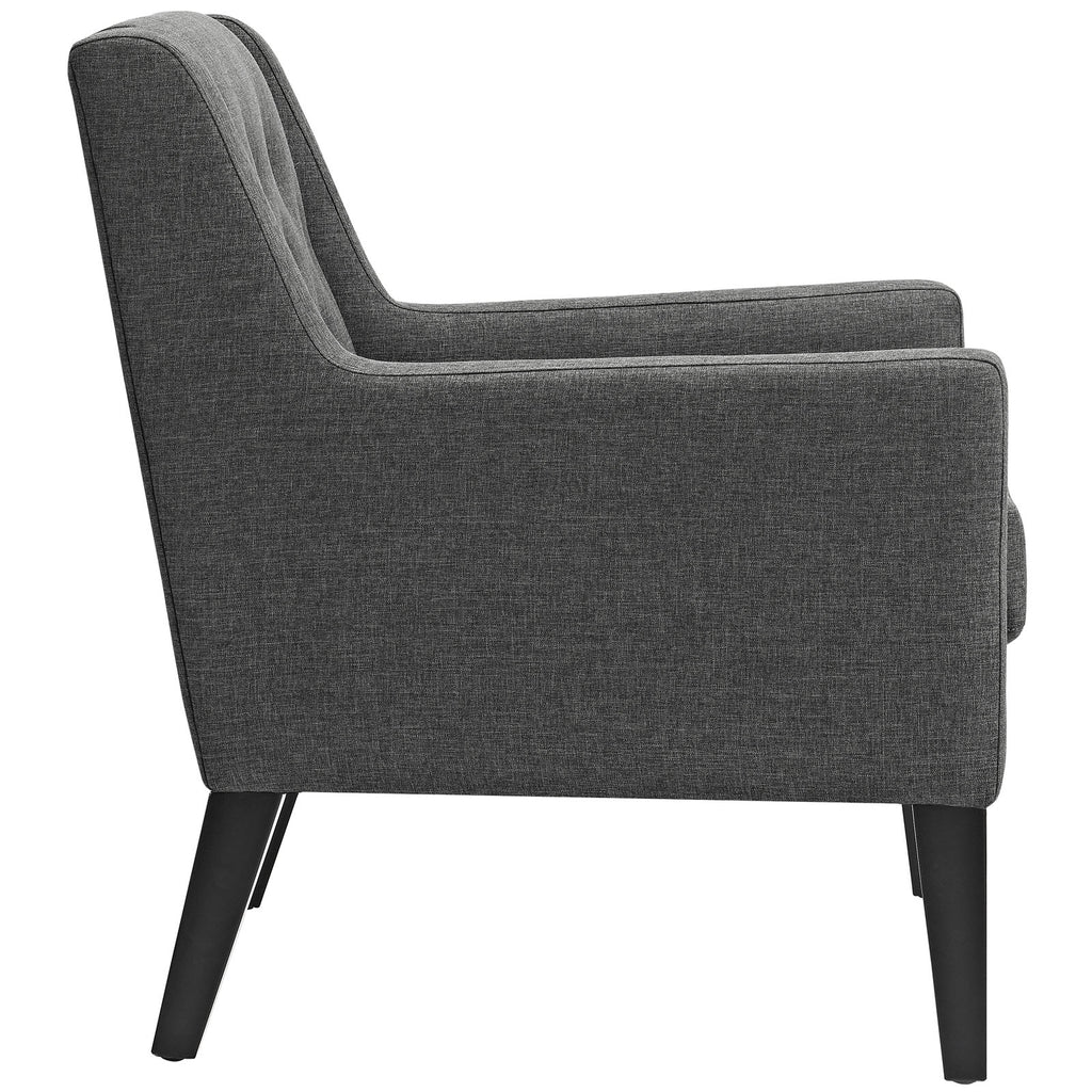 Earnest Upholstered Fabric Armchair Gray EEI-2308-GRY
