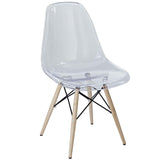 Pyramid Dining Side Chair Clear EEI-2315-CLR