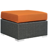 Modway Furniture Sojourn 3 Piece Outdoor Patio Sunbrella® Sectional Set EEI-2384-CHC-TUS-SET