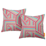 Modway Furniture Modway Two Piece Outdoor Patio Pillow Set Tapestry 5 x 17.5 x 17.5