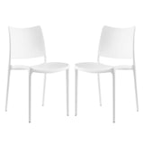Hipster Dining Side Chair Set of 2 White EEI-2424-WHI-SET