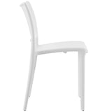 Hipster Dining Side Chair Set of 2 White EEI-2424-WHI-SET