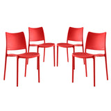 Hipster Dining Side Chair Set of 4 Red EEI-2425-RED-SET
