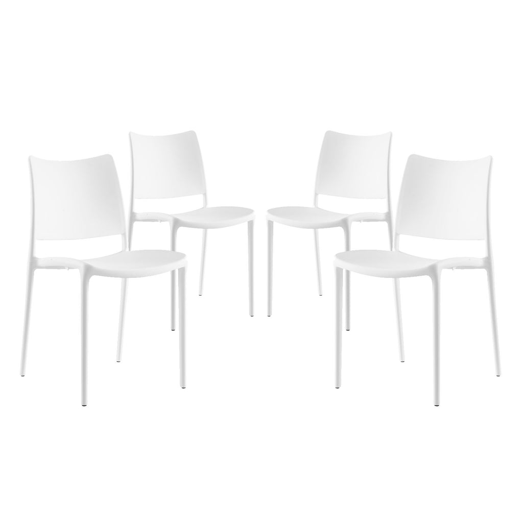 Hipster Dining Side Chair Set of 4 White EEI-2425-WHI-SET
