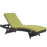 Convene Chaise Outdoor Patio Set of 6 Espresso Peridot EEI-2430-EXP-PER-SET