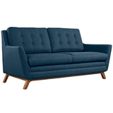 Beguile Living Room Set Upholstered Fabric Set of 2 Azure EEI-2434-AZU-SET