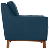 Beguile Living Room Set Upholstered Fabric Set of 2 Azure EEI-2434-AZU-SET