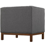 Panache Living Room Set Upholstered Fabric Set of 2 Gray EEI-2436-DOR-SET