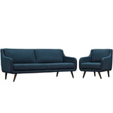 Modway Furniture Verve Living Room Set Set of 2 Azure 30.5 x 119 x 34.5