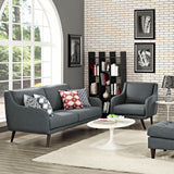 Verve Living Room Set Set of 2 Gray EEI-2447-GRY-SET