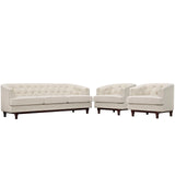 Coast Living Room Set Set of 3 Beige EEI-2448-BEI-SET