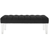 Valet Performance Velvet Bench Black EEI-2460-BLK