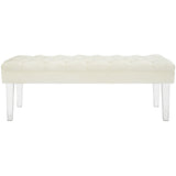 Valet Performance Velvet Bench Ivory EEI-2460-IVO