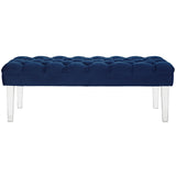 Valet Performance Velvet Bench Navy EEI-2460-NAV