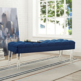 Valet Performance Velvet Bench Navy EEI-2460-NAV