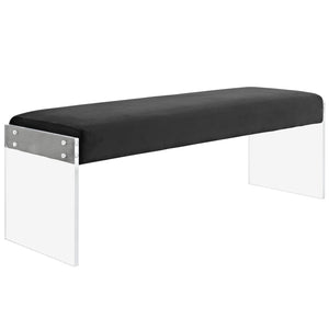 Roam Performance Velvet Bench Black EEI-2461-BLK