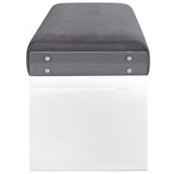 Roam Performance Velvet Bench Gray EEI-2461-GRY