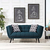 Bestow Upholstered Fabric Loveseat Blue EEI-2534-BLU