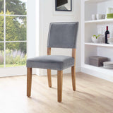 Oblige Wood Dining Chair Gray EEI-2547-GRY