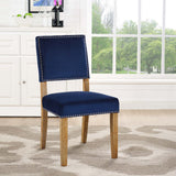 Oblige Wood Dining Chair Navy EEI-2547-NAV