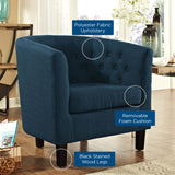 Prospect Upholstered Fabric Armchair Azure EEI-2551-AZU