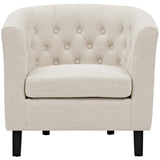 Prospect Upholstered Fabric Armchair Beige EEI-2551-BEI