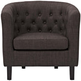 Prospect Upholstered Fabric Armchair Brown EEI-2551-BRN