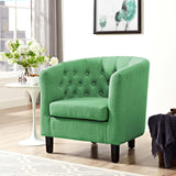 Prospect Upholstered Fabric Armchair Kelly Green EEI-2551-GRN