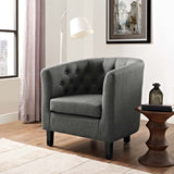 Prospect Upholstered Fabric Armchair Gray EEI-2551-GRY