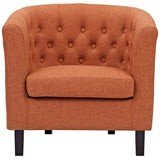 Prospect Upholstered Fabric Armchair Orange EEI-2551-ORA