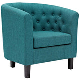 Prospect Upholstered Fabric Armchair Teal EEI-2551-TEA