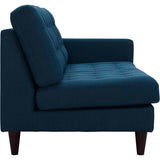 Empress Right-Facing Upholstered Fabric Loveseat Azure EEI-2595-AZU