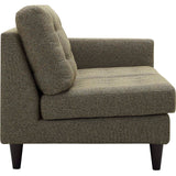 Empress Right-Facing Upholstered Fabric Loveseat Oatmeal EEI-2595-OAT