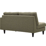 Empress Right-Facing Upholstered Fabric Loveseat Oatmeal EEI-2595-OAT