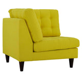 Modway Furniture Empress Upholstered Fabric Corner Sofa 0423 Sunny EEI-2610-SUN