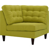 Modway Furniture Empress Upholstered Fabric Corner Sofa 0423 Wheatgrass EEI-2610-WHE