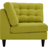 Modway Furniture Empress Upholstered Fabric Corner Sofa 0423 Wheatgrass EEI-2610-WHE