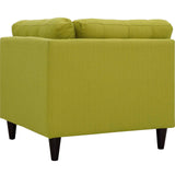 Modway Furniture Empress Upholstered Fabric Corner Sofa 0423 Wheatgrass EEI-2610-WHE