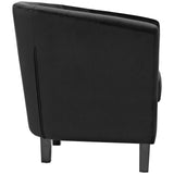 Prospect Performance Velvet Armchair Black EEI-2613-BLK