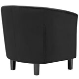 Prospect Performance Velvet Armchair Black EEI-2613-BLK