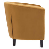 Prospect Performance Velvet Armchair Cognac EEI-2613-COG