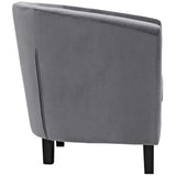 Prospect Performance Velvet Armchair Gray EEI-2613-GRY