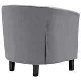 Prospect Performance Velvet Armchair Gray EEI-2613-GRY