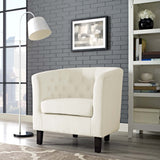 Prospect Performance Velvet Armchair Ivory EEI-2613-IVO