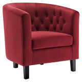 Prospect Performance Velvet Armchair Maroon EEI-2613-MAR