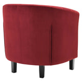 Prospect Performance Velvet Armchair Maroon EEI-2613-MAR