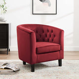 Prospect Performance Velvet Armchair Maroon EEI-2613-MAR