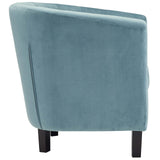 Prospect Performance Velvet Armchair Sea Blue EEI-2613-SEA