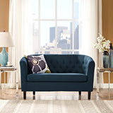 Prospect Upholstered Fabric Loveseat Azure EEI-2614-AZU